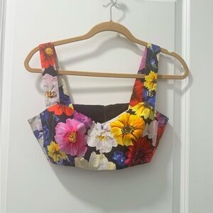 Dolce&Gabbana Floral Crop Top Giardino Fdonero